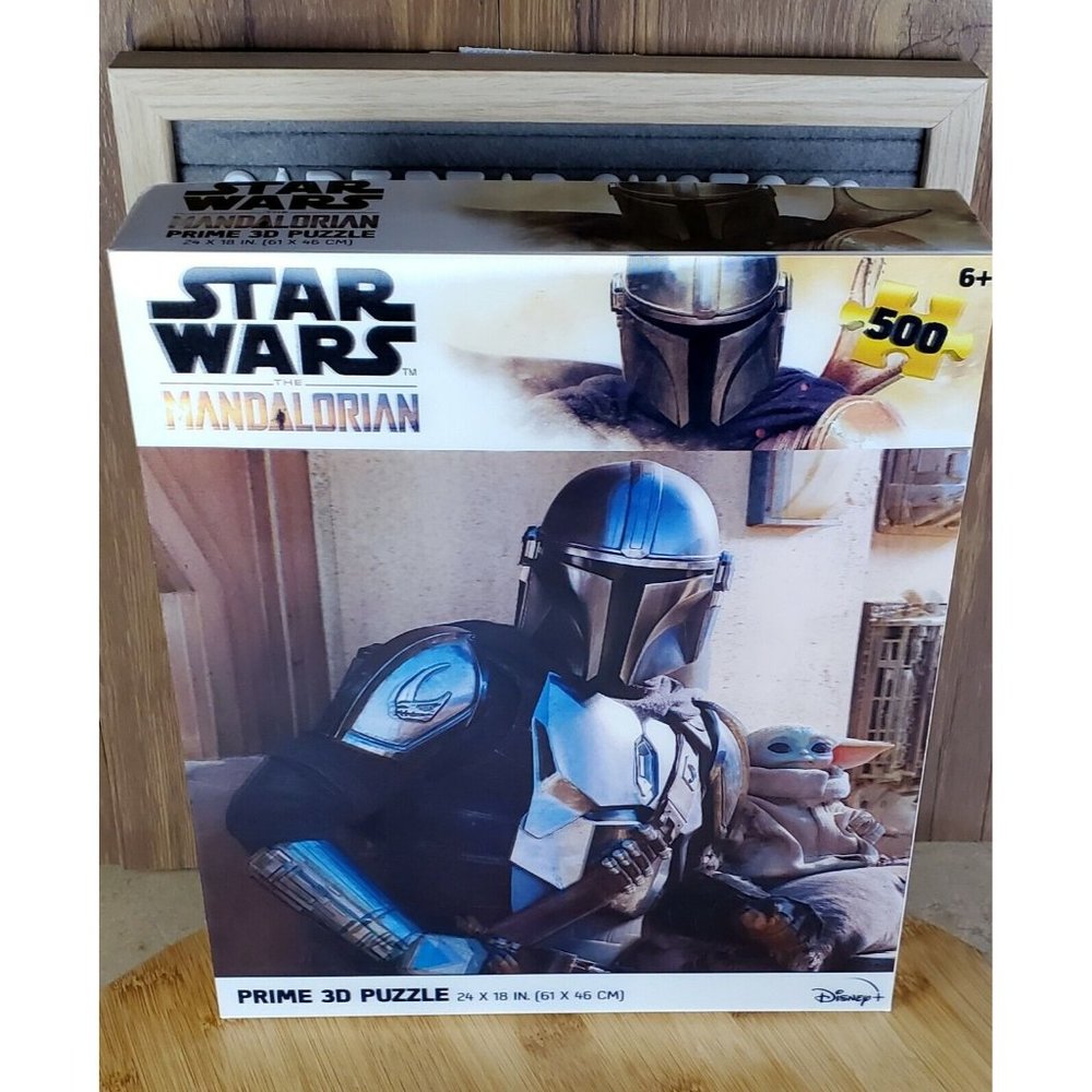 Star Wars The Mandalorian Disney Prime 3D 500 Piece Jigsaw Puzzle 24x18 Inch NEW
